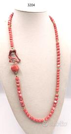 Collana Corallo aranciato