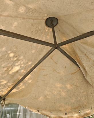 Gazebo da fiera in acciao zincato 4x8 mt