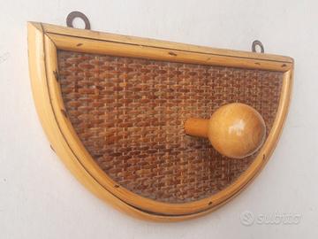 Raro Appendino in legno Rattan Bamboo h16x28