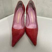 Décolleté in rettile rosa Gianmarco Lorenzi.