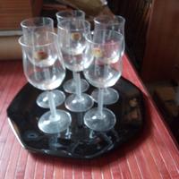 Bicchieri calici in cristallo