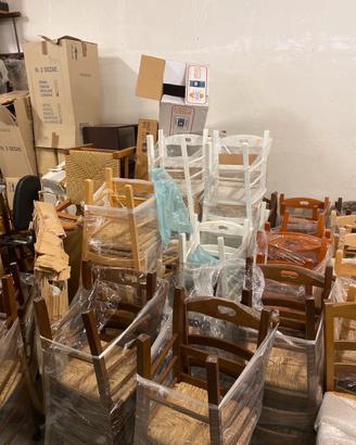 SEDIE in legno e paglia tutti i generi