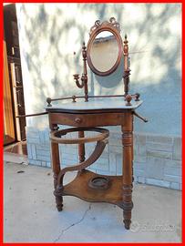 Toilette in legno con pianale in marmo Epoca '800