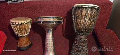 BONGHI ( Djembe piccolo + Darkuba + Djembe grande 