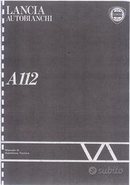 MANUALE ASSISTENZA TECNICA A112 AUTOBIANCHI