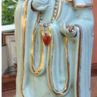 Antica statuina cinese in porcellana Guanyin, C. 1