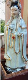 Antica statuina cinese in porcellana Guanyin, C. 1