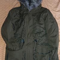 Giubotto parka con cappuccio
