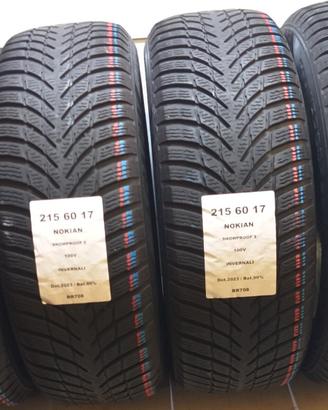 4 GOMME 215 60 17 NOKIAN BR708