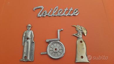 set bagno uomo donna cartelli 