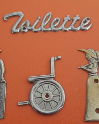 set bagno uomo donna cartelli 