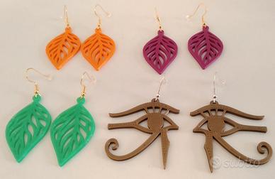 Orecchini alla moda artigianali eco-friendly