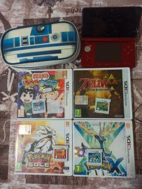 Nintendo 3DS + giochi custodia caricatore