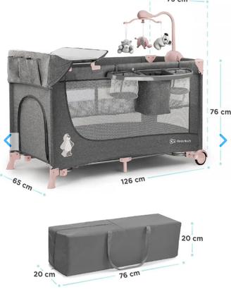 Culla da Campeggio Kinderkraft Joy+ Materasso vero