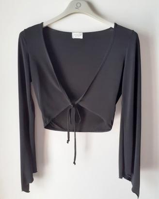 Top Nero Elegante A Maniche Lunghe – Motivi Tg. 42