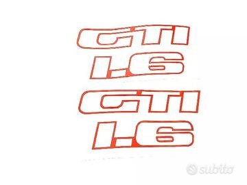 PEUGEOT 205 GTI 1.6 ADESIVI STICKERS AUFKLEBER ROS