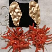 orecchini in corallo rosso naturale