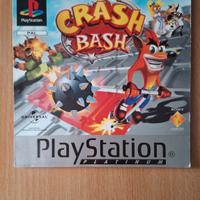 Crash Bash solo manuale buono stato Platinum