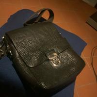 Borsa a tracolla unisex in pelle della Geox
