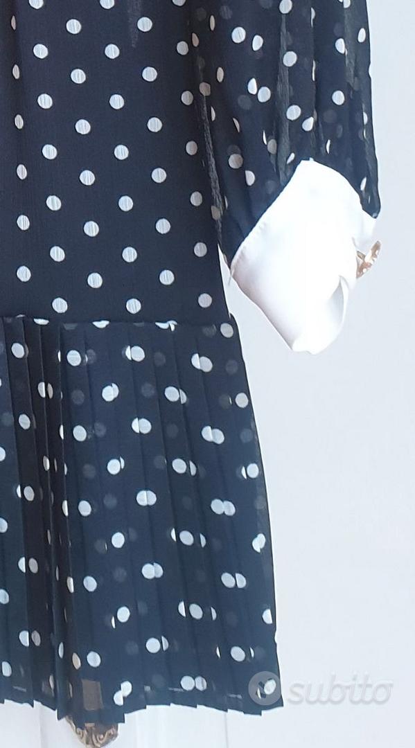 Vestito a pois bianco e nero zara sales