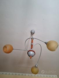 Lampadario a 3 luci stile moderno–classico