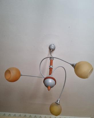 Lampadario a 3 luci stile moderno–classico