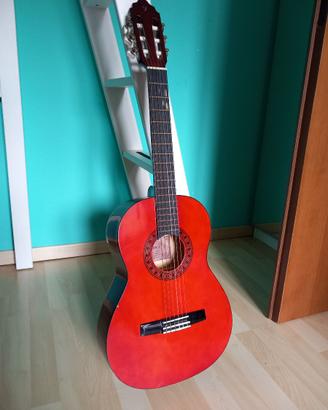 Chitarra 3/4 con custodia e supporto