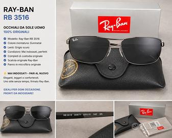 Ray-Ban RB 3516 004/71 originali 59-15-140 – NUOVI