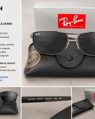 Ray-Ban RB 3516 004/71 originali 59-15-140 – NUOVI