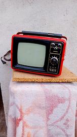 Televisore Vintage Rosso Šilelis 405D anni 70/80