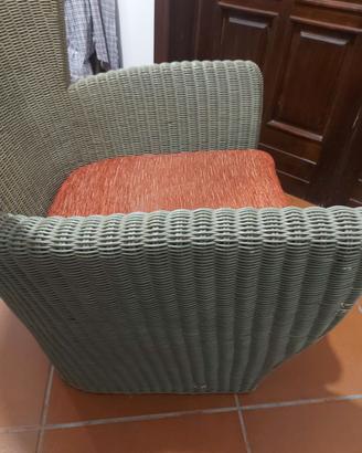 Poltrona in rattan