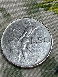50 lire 1956 grande Repubblica Italiana