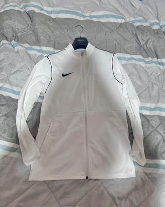 Giacca Nike Dri-FIT bianca zip -  mai usata
