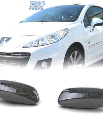 FRECCIE SPECCHIO PER PEUGEOT CITROEN LED NERO FUMÈ