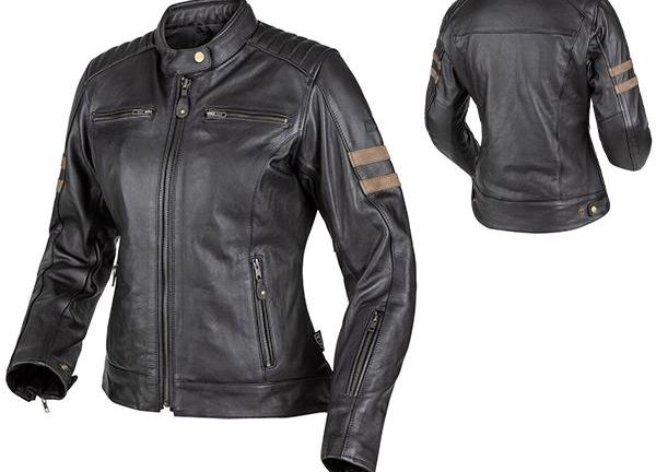 GIACCA PELLE VINTAGE RETRO MOTO MOORE LADY MORBIDA