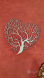Quadro in legno – Albero a forma di cuore – decora