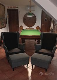 poltrone con poggiapiedi