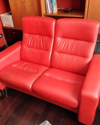 Divano Stressless Wave 2 posti pelle Paloma ROMA