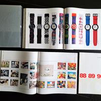 Cofanetto con cataloghi Swatch dal 83 al 92