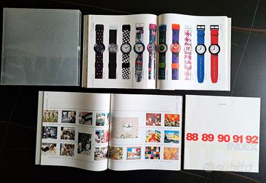 Cofanetto con cataloghi Swatch dal 83 al 92