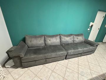 Divano  doppio con cassettoni estraibili