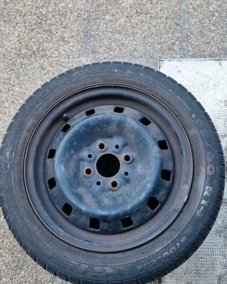 3 cerchi compresi di gomme Fiat Punto 165/60/R14