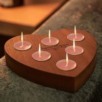 Stock 300 portacandele in legno,