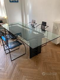 Tavolo tesi e 4 sedie quinta di mario botta
