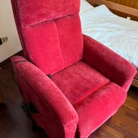 Poltrona relax elettrica reclinabile