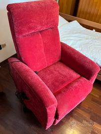 Poltrona relax elettrica reclinabile