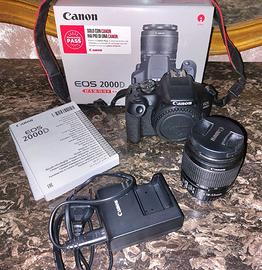Canon EOS 2000D kit EF-S 18-55 mm+Scatola