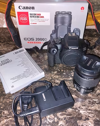 Canon EOS 2000D kit EF-S 18-55 mm+Scatola