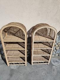 scaffali in vimini 