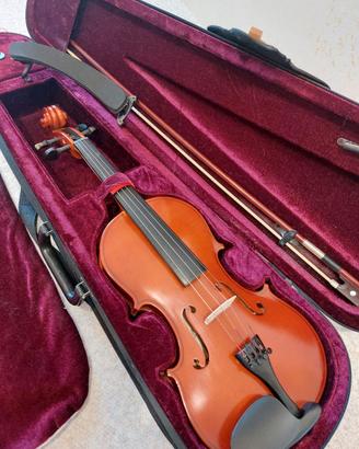Violino Mavis con custodia, mentiera e spalliera.